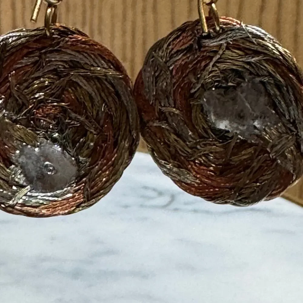 Vintage metal Earrings unique